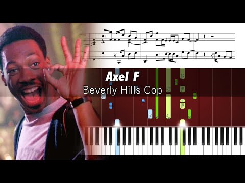 Beverly Hills Cop - Axel F - Piano Tutorial with Sheet Music