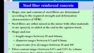 Mod-01 Lec-14 Fibre reinforced concrete