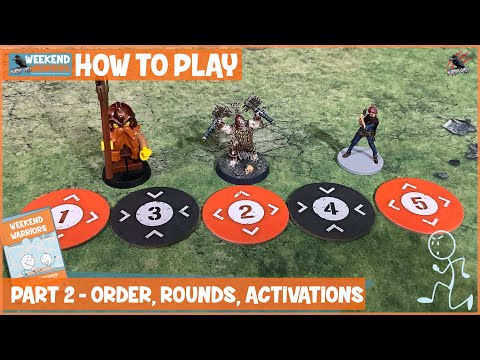 HOW TO PLAY WEEKEND WARRIORS - Part 2 Order, Rounds, Activations, Actions Overview - Kids Skirmish