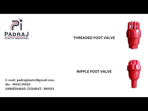Valve size: 1 inch pvc foot valves, size: 25mmx1