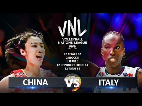 China vs Italy | Women's VNL 2025
