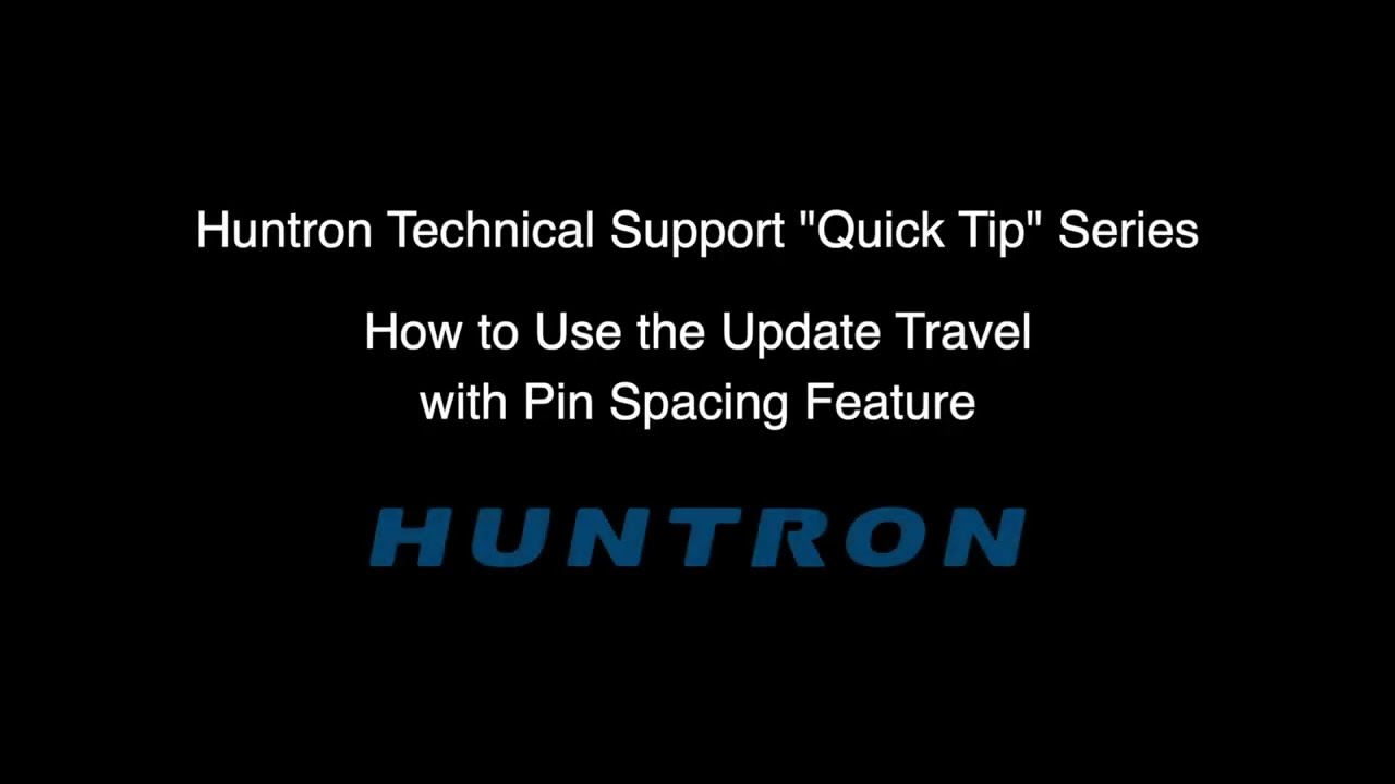 Quick Tip #11 - Save Time with the Update Travel with Pin Spacing feature