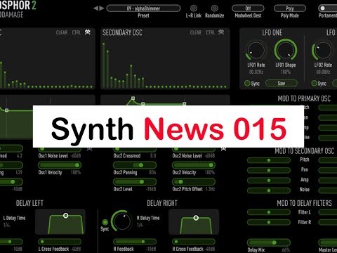 SYNTH NEWS 015: Behringer D vs. Moog Model D, Phosphor 2 iOS, New Manual for JP-08