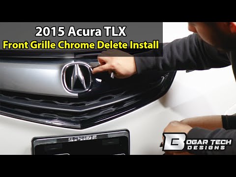 Acura TLX 2015-2017 Front Chrome Delete Install