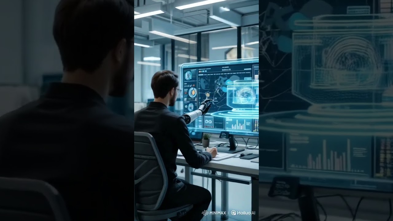 Future of Work: Human & Robot Team Up in Smart Office! #ai2025 #shorts #shortsfeed