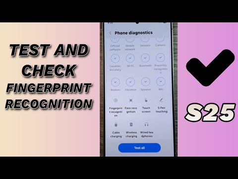 🟢 How to Test & Check Fingerprint Recognition on Galaxy S25/S25+/Ultra