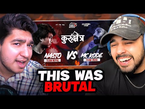 Mc Kode vs Nasto Rap Battle Reaction! NEPAL VS INDIA | ft. @professionalmagnet