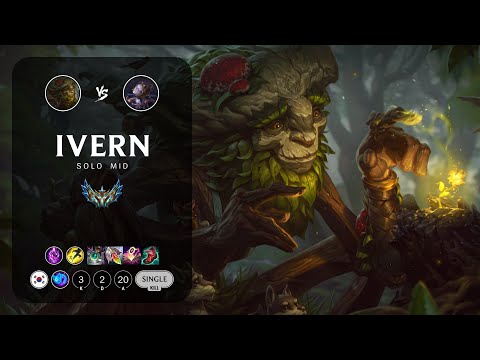 Ivern Mid vs Orianna - KR Challenger Patch 13.17