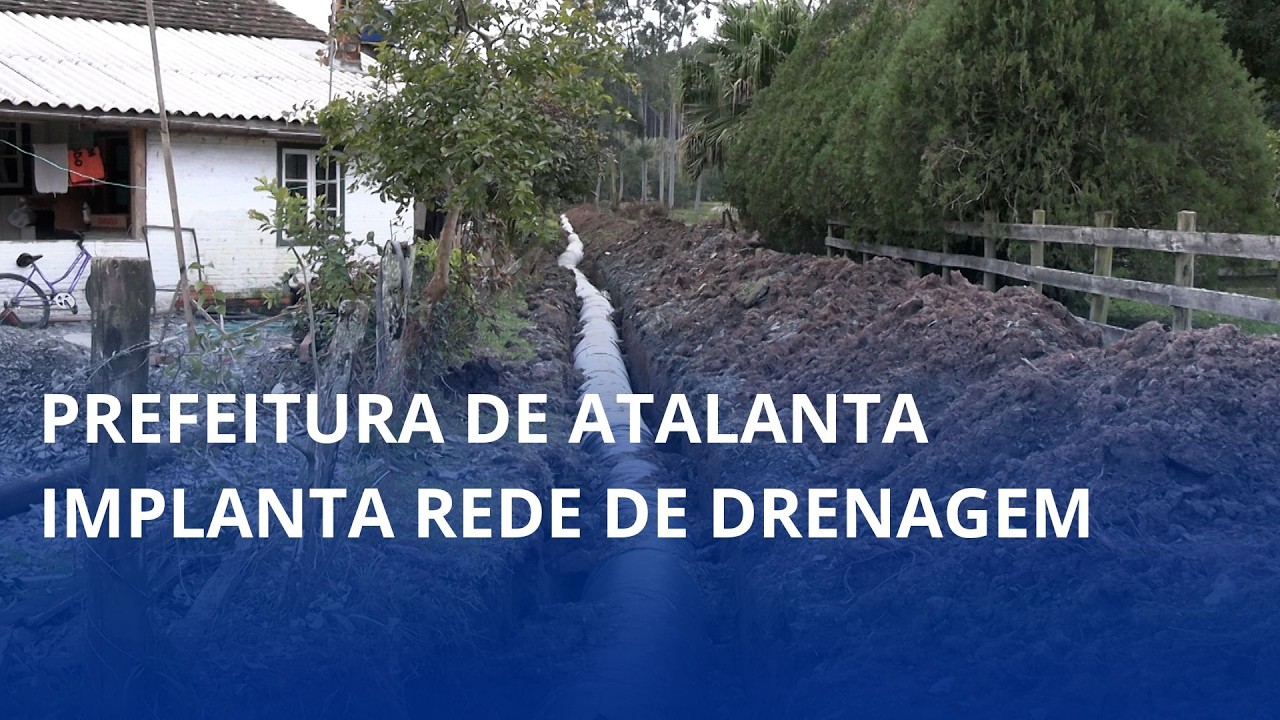 🚧 Obra busca acabar com um problema antigo em Atalanta