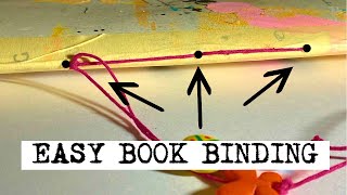 EASY BOOK BINDING: 3-HOLE PAMPHLET STITCH