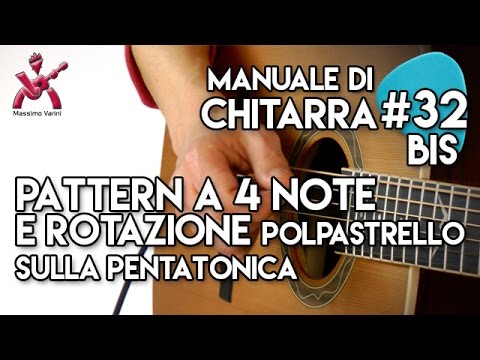 Lesson 32bis - 4-Note Pattern and Finger Rotation on the Pentatonic Scale - Guitar Manual