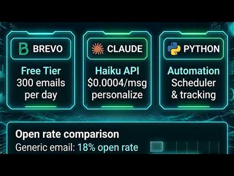 Send 280 Cold Emails Per Day FREE — Brevo + Claude AI