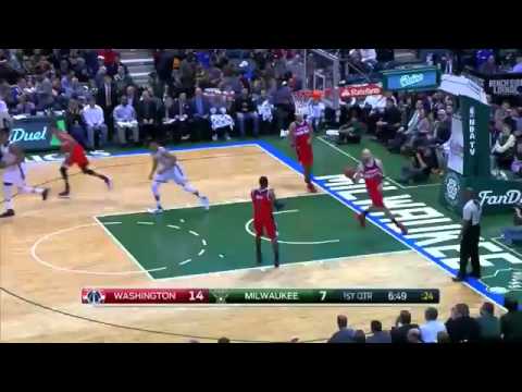 Khris Middleton vs Wizards (2016/02/11) - 29 Pts, 9 Assists!