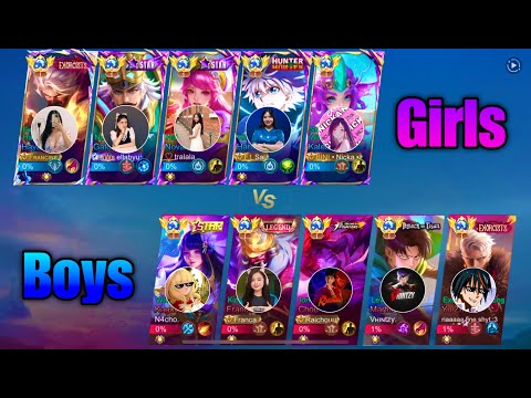 5 Girls vs 5 Boys Content Creators PH