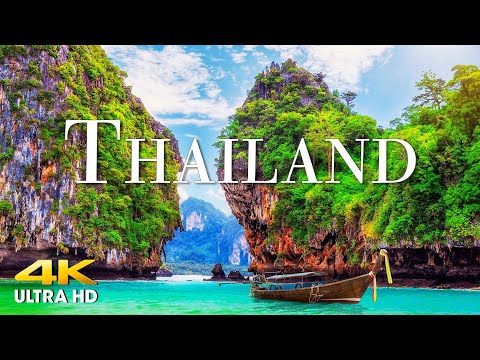 FLYING OVER THAILAND (4K UHD) Beautiful Nature Scenery with Relaxing Music | 4K VIDEO ULTRA HD