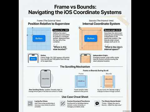 49 . 📐 Frame vs Bounds in iOS — What’s the Difference? | Eng