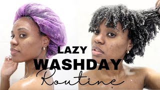 Lazy wash day routine for unmotivated and tired women