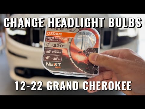 Change Headlight Bulbs 12-22 Grand Cherokee WK2