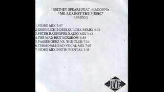 BRITNEY SPEARS - "Me Against The Music" Feat  Madonna (Rishi Rich's Desi Kulcha Remix) [2003]