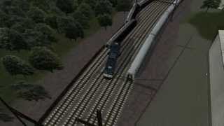 preview picture of video 'Train Simulator 2014 [HD] - Amtrak derailed near Philadelphia'