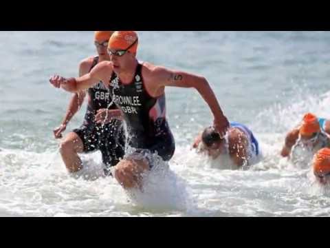 Brownlee boys embrace after winning gold And silver as Alistair beats his younger sibling Jonny