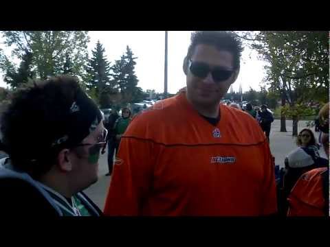 NoYards chatting with some BC Lions fans - BC @ SSK Oct 16 2011