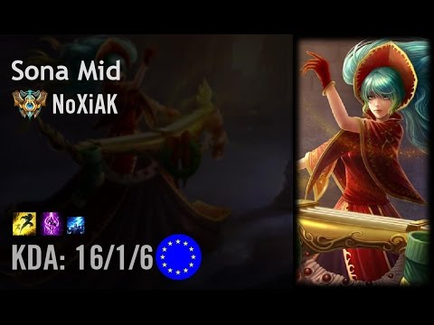 Sona Mid vs Kassadin - NoXiAK - EUW Challenger Patch 6.14