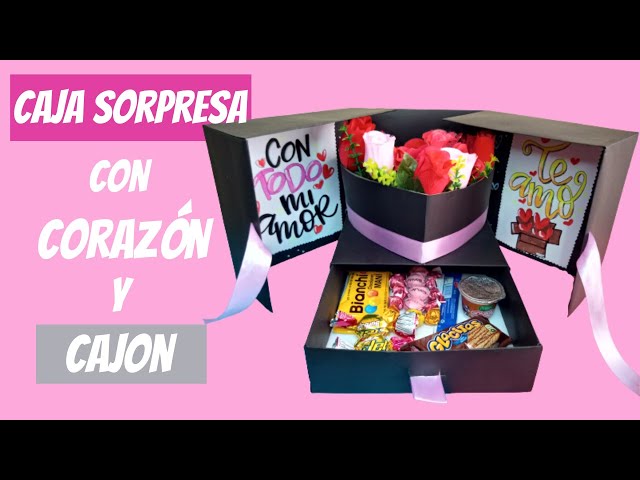 Vídeo relacionado con Caja de Fotos Sorpresa DIY, Caja Sorpresa con Fotos Negro, Box explosion, Caja Sorpresa con Fotos, para Cumpleaños, Aniversario de Boda, Regalo de San Valentín