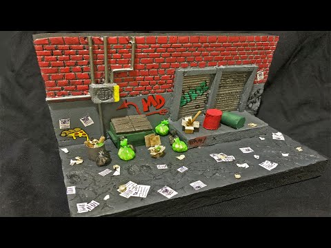 EASY URBAN DIORAMA - BACK ALLEY WAY