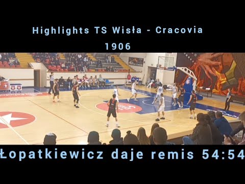 Highlights TS Wisła Kraków - Cracovia 1906 Yabimo Kraków 🇵🇱🏀