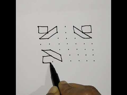 Deepavali Rangoli design # 7*7 dots Rangoli design