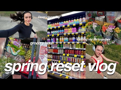 Sunday Reset Vlog | cleaning, errands, grocery haul, lets get my life together!!