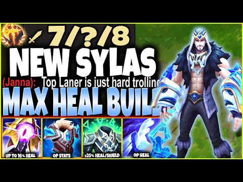Our Max Heal-Immortal Sylas Build making Top Laners look like TROLLERS 🔥 LoL Top Sylas s12 Gameplay