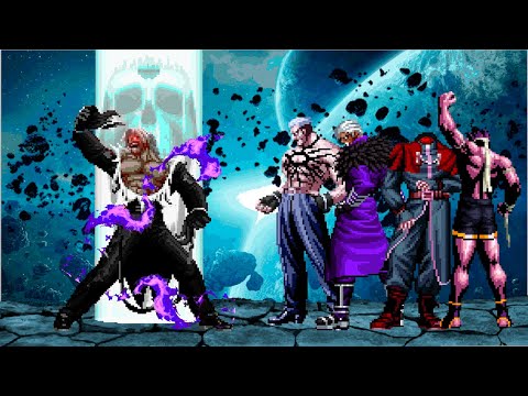 [KOF Mugen] New Final Rugal vs KOF Bosses Team