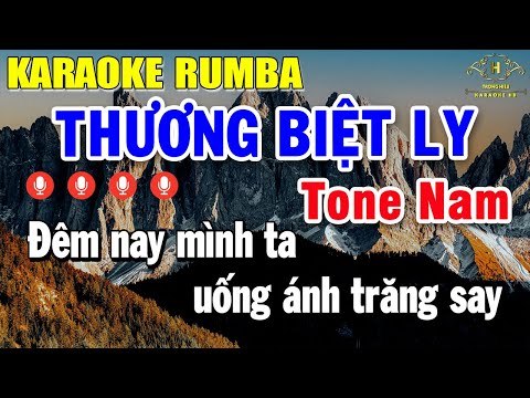 Thương Ly Biệt Karaoke Tone Nam ( Bm ) Nhạc Sống Rumba | Trọng Hiếu