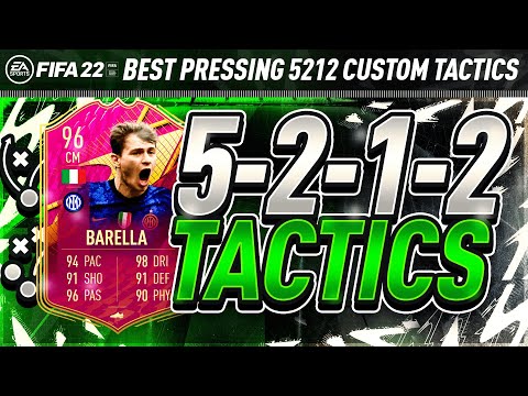 BEST 5212 CUSTOM TACTICS! PRESSING 5-2-1-2 META TACTICS & INSTRUCTIONS FIFA 22 ULTIMATE TEAM!