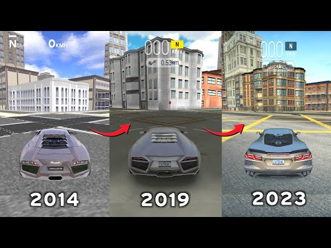 Evolution of City Map in Extreme Car Driving Simulator 2014 to 2023