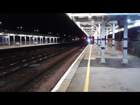 DRS 68032 & 68017 pass Paddock Wood with the return nuclear waste train 4/1/17