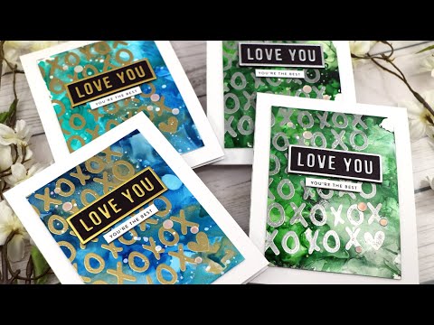 Heat Embossing on Yupo Paper | AmyR 2021 Valentine's Card Series #15