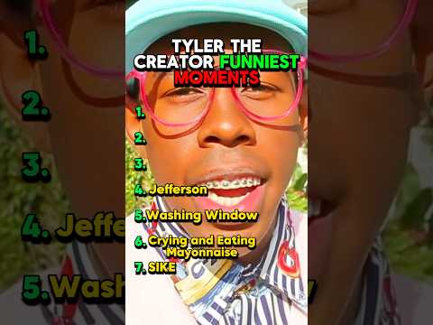Tyler The Creator Funniest Moments PART 2 #rap #hiphop #tylerthecreator #rapmemes #memes #flowerboy