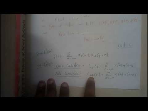 16 Convolutio and correalation oif siganls imp topics & formulas ||SS ||SEM 4 ||SS ||SEM 4