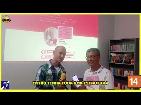 Tv Eduvcativa Profº Mário Teruya entrevista o Profº MSTR Rafael Giovanetti Teixeira no lançamento do Livro " A Usina não morreu..." na Biblioteca Municipal de Oriente