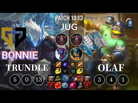 GEN Bonnie Trundle vs Olaf Jungle - KR Patch 10.13