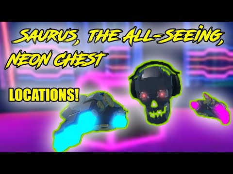 HOW TO FIND Saurus, the All-Seeing And Neon Chest! [Sword Burst 2]