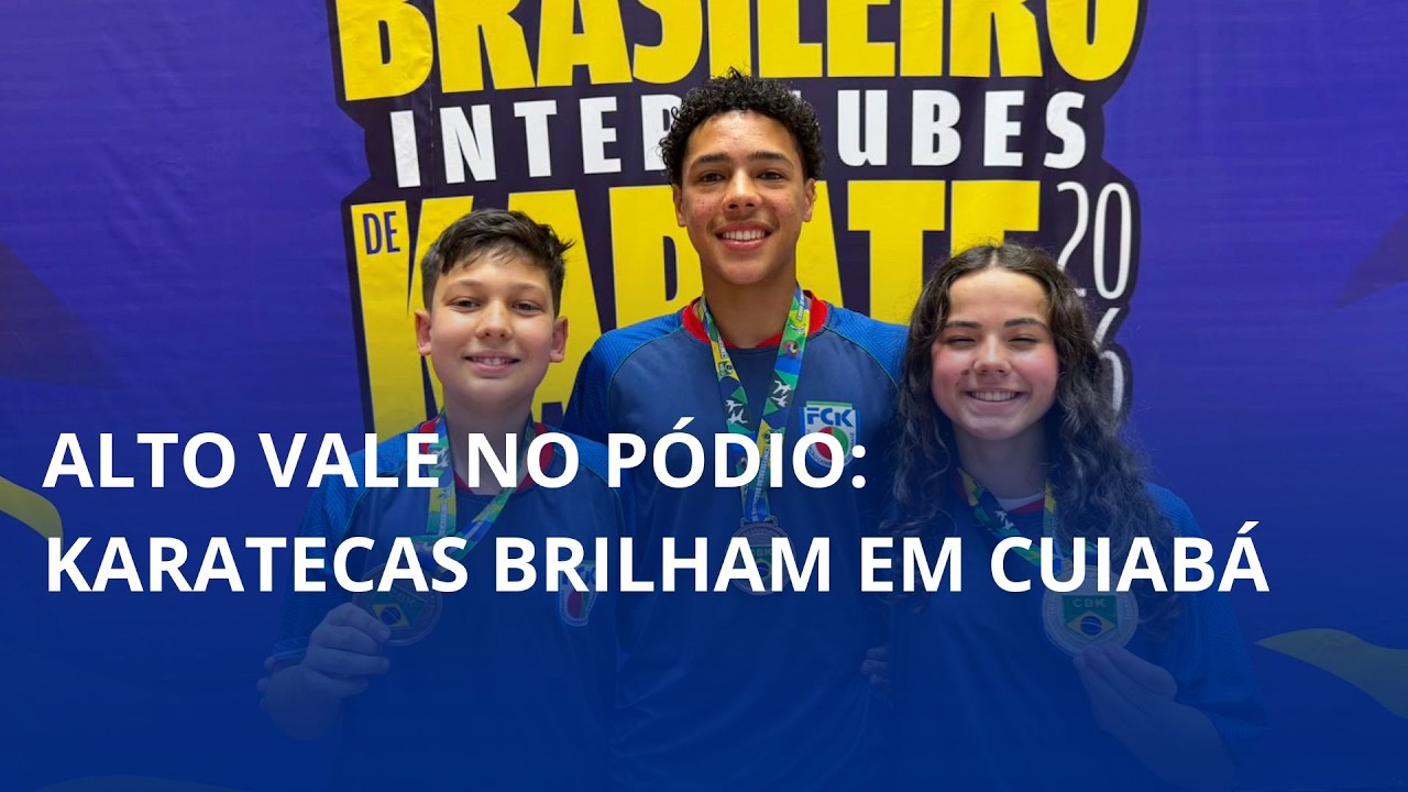 Alto Vale no pódio: karatecas brilham em Cuiabá
