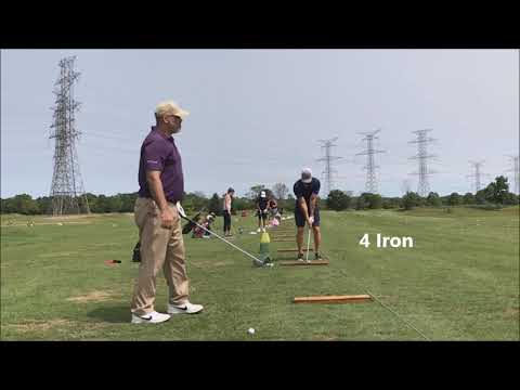 MCS Golf Swing   7 Iron & 4 Iron Face On