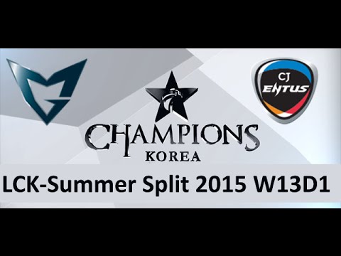 SSG vs CJ LCK Champions Summer Split 2015 W13D1 Samsung vs CJ Entus game 2 highlights