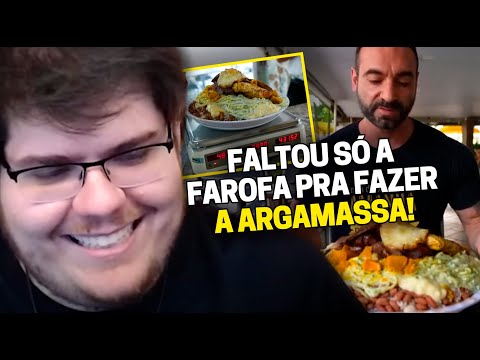 CASIMIRO REAGE: CORBUCCI ALMOÇANDO NO SELF SERVICE... 5KG DE COMIDA | Cortes do Casimito