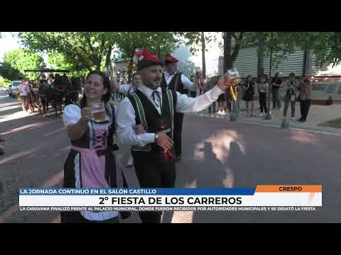 Crespo - Caravana de los carreros finalizó frente al palacio municipal