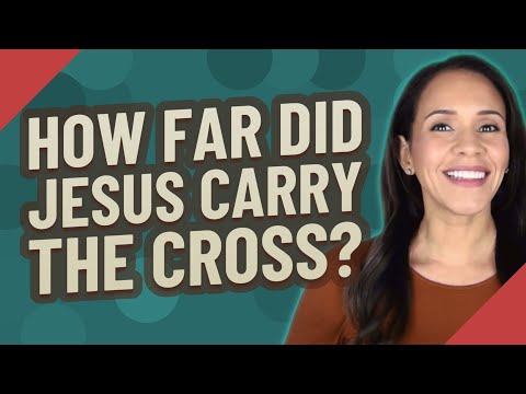 1st YouTube video about how far did jesus carry the cross